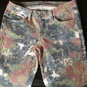 YMI Foxy Super Skinny Stretch Jeans Floral Print